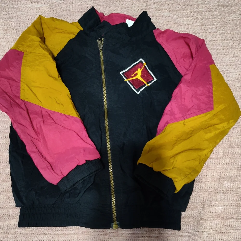 Rare Vintage 1990's Nike Air Jordan Jacket Windbreaker Child’s Toddler L 4T - Picture 1 of 8